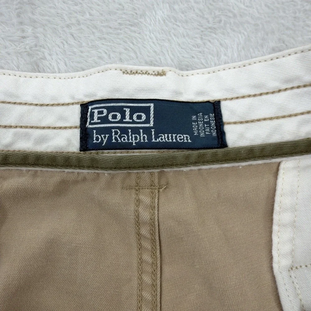 Polo Ralph Lauren Shorts Mens 40 TL Baggy Cotton Cargo Military Paratrooper Y2K